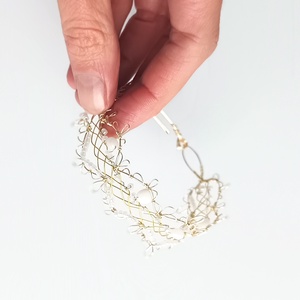 Réz orgon karkötő valódi ásvánnyal - ékszer - karkötő - ásványkarkötő - Meska.hu