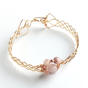 Réz orgon karkötő valódi varc ásvánnyal, Ékszer, Karkötő, Ásványkarkötő, Ékszerkészítés, MESKA