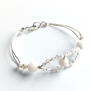 Réz orgon karkötő valódi ásvánnyal - ékszer - karkötő - ásványkarkötő - Meska.hu