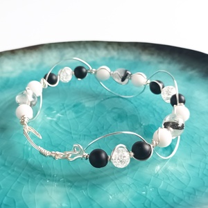 Réz orgon karkötő valódi ásvánnyal - ékszer - karkötő - ásványkarkötő - Meska.hu