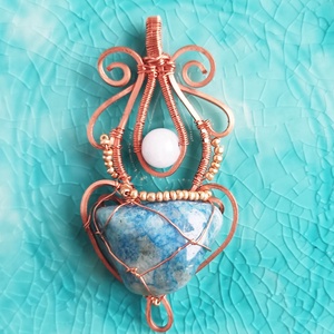 Quantum quattro valódi ásvány medál, Ékszer, Nyaklánc, Medál, Ékszerkészítés, MESKA