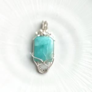 Larimár valódi ásvány medál - Meska.hu