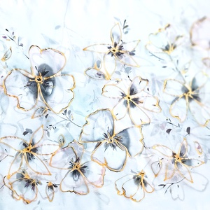 Titkos kert tiszta selyem sál, Ruha & Divat, Sál, Sapka, Kendő, Sál, Selyemfestés, MESKA