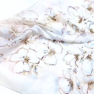 Pezsgő tiszta selyem sál - ruha & divat - sál, sapka, kendő - sál - Meska.hu