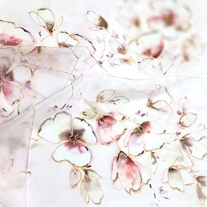 Őszi elegancia tiszta selyem sál, Ruha & Divat, Sál, Sapka, Kendő, Sál, Selyemfestés, MESKA