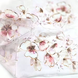 Őszi elegancia tiszta selyem sál - ruha & divat - sál, sapka, kendő - sál - Meska.hu