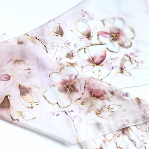 Őszi elegancia tiszta selyem sál - ruha & divat - sál, sapka, kendő - sál - Meska.hu