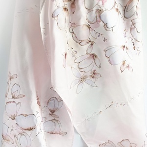 Magnólia virágzás tiszta selyem stóla - ruha & divat - sál, sapka, kendő - sál - Meska.hu