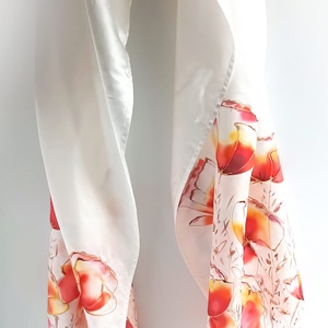 Pipacs mező tiszta selyem stóla - ruha & divat - sál, sapka, kendő - sál - Meska.hu