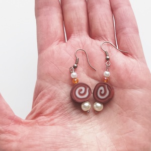 Csoki fülbevaló nélkül - ékszer - fülbevaló - lógó fülbevaló - Meska.hu