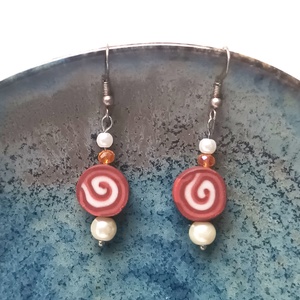 Csoki fülbevaló nélkül - ékszer - fülbevaló - lógó fülbevaló - Meska.hu