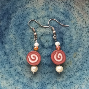 Csoki fülbevaló nélkül - ékszer - fülbevaló - lógó fülbevaló - Meska.hu