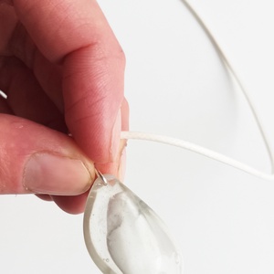 Howlit valódi ásvány nyaklánc - ékszer - nyaklánc - medálos nyaklánc - Meska.hu