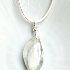 Howlit valódi ásvány nyaklánc - ékszer - nyaklánc - medálos nyaklánc - Meska.hu