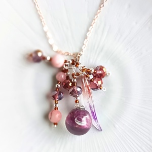 Rubin valódi ásvány nyaklánc, Ékszer, Nyaklánc, Medál, Ékszerkészítés, MESKA