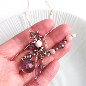 Rubin valódi ásvány nyaklánc - ékszer - nyaklánc - medál - Meska.hu