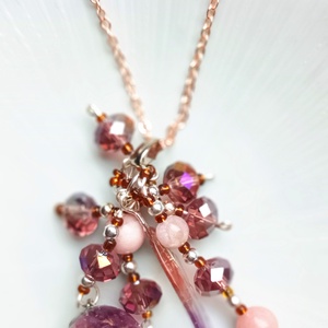 Rubin valódi ásvány nyaklánc - ékszer - nyaklánc - medál - Meska.hu