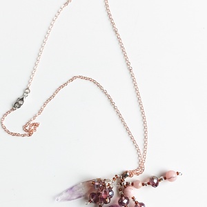 Rubin valódi ásvány nyaklánc - ékszer - nyaklánc - medál - Meska.hu