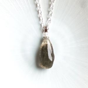 Füstkvarc/türkiz valódi ásvány medál, Ékszer, Nyaklánc, Medál, Ékszerkészítés, MESKA