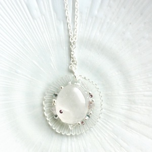 Petalit valódi ásvány nyaklánc - ékszer - nyaklánc - medálos nyaklánc - Meska.hu