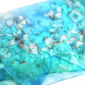 Csillagvirágok tiszta selyem kendő - ruha & divat - sál, sapka, kendő - sál - Meska.hu