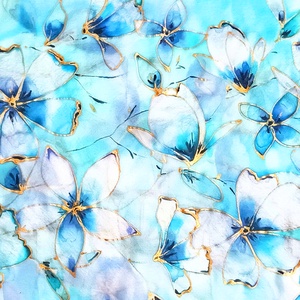 Csodaország tiszta selyem sál, Ruha & Divat, Sál, Sapka, Kendő, Sál, Selyemfestés, MESKA