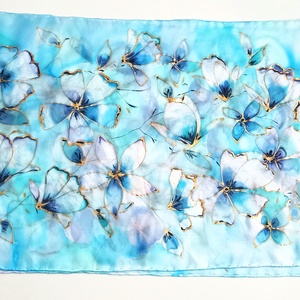 Csodaország tiszta selyem sál - ruha & divat - sál, sapka, kendő - sál - Meska.hu