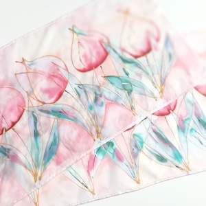 Itt a tavasz tiszta selyem sál - ruha & divat - sál, sapka, kendő - sál - Meska.hu