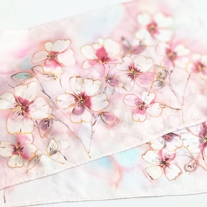 Tündérkert tiszta selyem sál - ruha & divat - sál, sapka, kendő - sál - Meska.hu