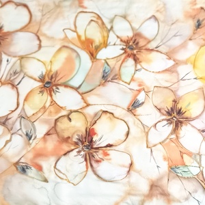 Galadriel tiszta selyem sál, Ruha & Divat, Sál, Sapka, Kendő, Sál, Selyemfestés, MESKA