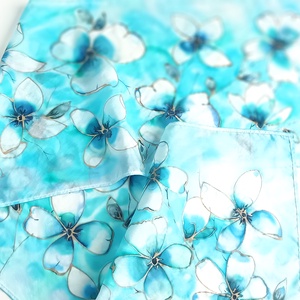 Álomvilág tiszta selyem sál - ruha & divat - sál, sapka, kendő - sál - Meska.hu