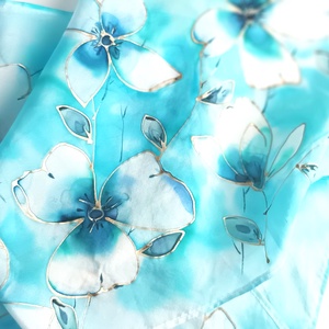 Álomvilág tiszta selyem sál, Ruha & Divat, Sál, Sapka, Kendő, Sál, Selyemfestés, MESKA