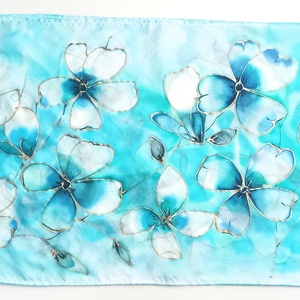 Álomvilág tiszta selyem sál - ruha & divat - sál, sapka, kendő - sál - Meska.hu