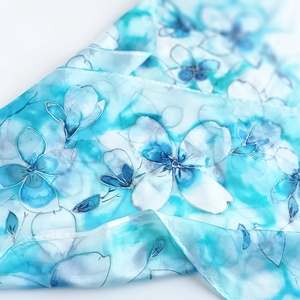  Kristályvölgy tiszta selyem sál, Ruha & Divat, Sál, Sapka, Kendő, Sál, Selyemfestés, MESKA