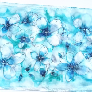  Kristályvölgy tiszta selyem sál - ruha & divat - sál, sapka, kendő - sál - Meska.hu