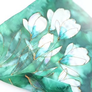 Liliom nyílás tiszta selyem kendő - ruha & divat - sál, sapka, kendő - sál - Meska.hu