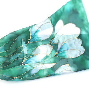 Liliom nyílás tiszta selyem kendő - ruha & divat - sál, sapka, kendő - sál - Meska.hu