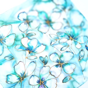 Jeges csillogás selyem kendő, Ruha & Divat, Sál, Sapka, Kendő, Sál, Selyemfestés, MESKA