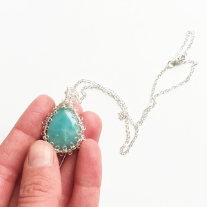 Díszdobozos valódi Larimár ásványékszer szett - ruha & divat - sál, sapka, kendő - sál - Meska.hu