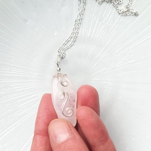 Petalit valódi ásvány nyaklánc - ékszer - nyaklánc - medálos nyaklánc - Meska.hu