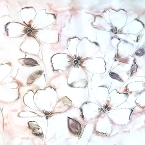 Lothlórien tiszta selyem sál, Ruha & Divat, Sál, Sapka, Kendő, Sál, Selyemfestés, MESKA