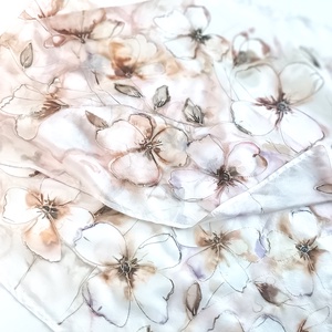 Cappuccino tiszta selyem sál - Meska.hu