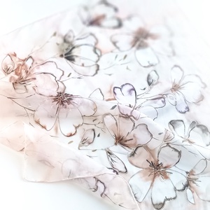 Caffé Latte tiszta selyem kendő - Meska.hu