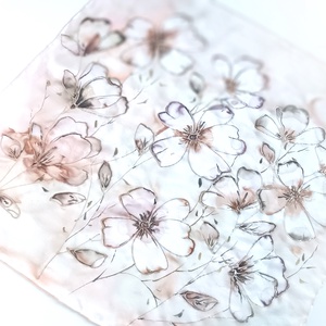 Caffé Latte tiszta selyem kendő - ruha & divat - sál, sapka, kendő - sál - Meska.hu