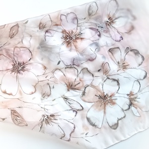 Caffé Latte tiszta selyem kendő - ruha & divat - sál, sapka, kendő - sál - Meska.hu