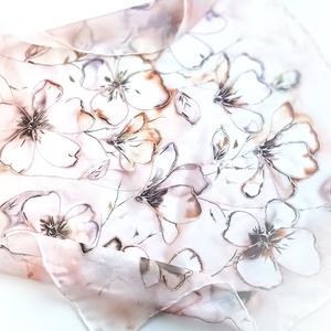 Szendergő természet tiszta selyem kendő - Meska.hu