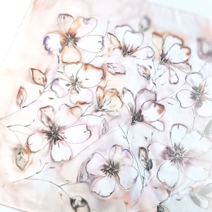 Szendergő természet tiszta selyem kendő - ruha & divat - sál, sapka, kendő - sál - Meska.hu