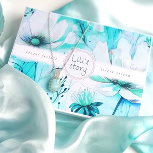 Díszdobozos valódi Larimár ásványékszer szett, Ruha & Divat, Sál, Sapka, Kendő, Sál, Selyemfestés, Ékszerkészítés, MESKA