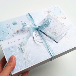 Díszdobozos valódi Larimár ásványékszer szett - ruha & divat - sál, sapka, kendő - sál - Meska.hu