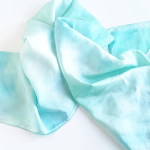 Türkiz tiszta selyem stóla - ruha & divat - sál, sapka, kendő - sál - Meska.hu